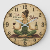 It's All About Balance ラージ壁時計 (正面)