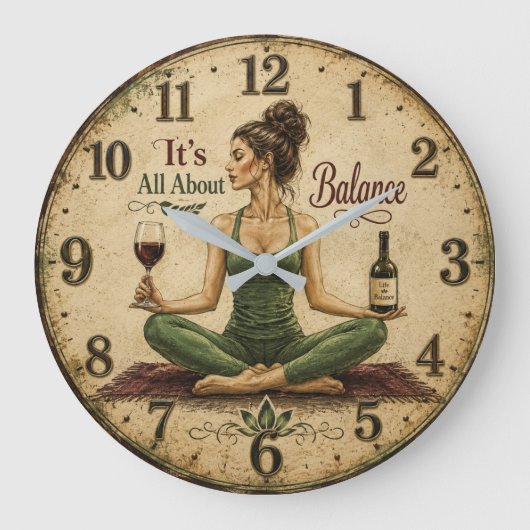 It's All About Balance ラージ壁時計 (正面)