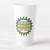 It's All About Doing The Right Thing カフェラテマグ (正面)