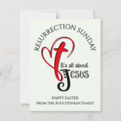 IT'S ALL ABOUT JESUS Christian Easter カード (正面)