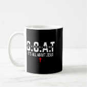 It's All About Jesus God Over All Things Jesus The コーヒーマグカップ (左)