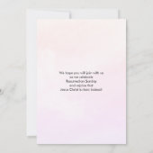 IT'S ALL ABOUT JESUS Logo QR Code Church EASTER 招待状 (裏面)