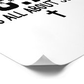 It's All About Jesus Make Heaven Crowded God Over  ポスター (角)