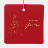  It's All About Jesus Square セラミックオーナメント (裏面)
