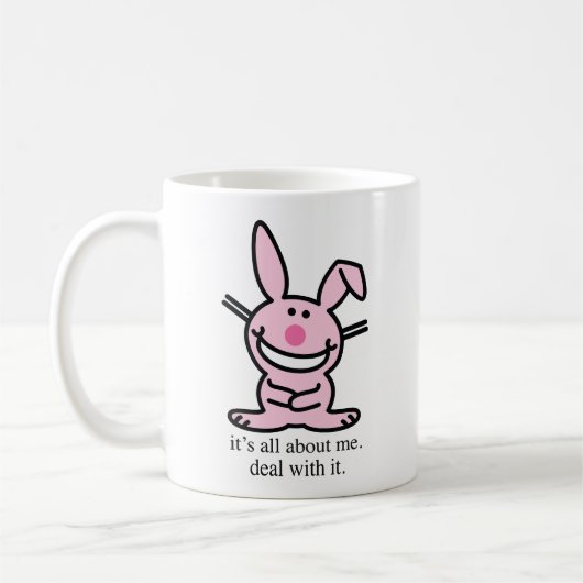 It's all about me deal with it funny bunny Mug コーヒーマグカップ (左)