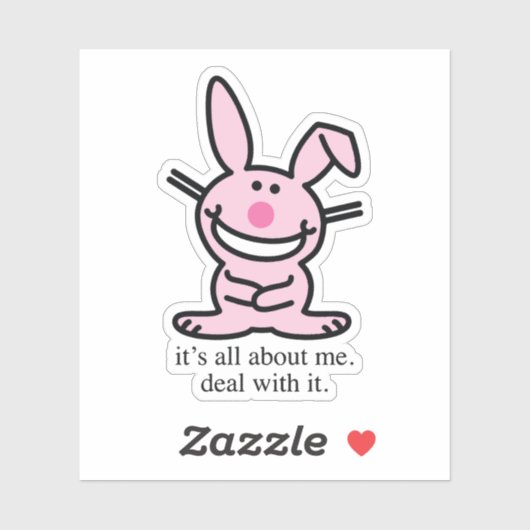 It's all about me deal with it funny bunny Mug シール (シート)