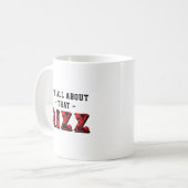 It's All About That Rizz Red Gray コーヒーマグカップ (正面左)