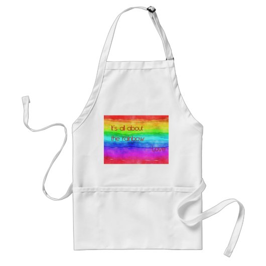 It's All About The Rainbow Love 03 スタンダードエプロン (正面)