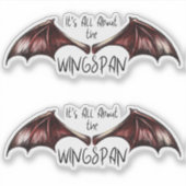 It's All About The Wingspan 2pack シール (正面)