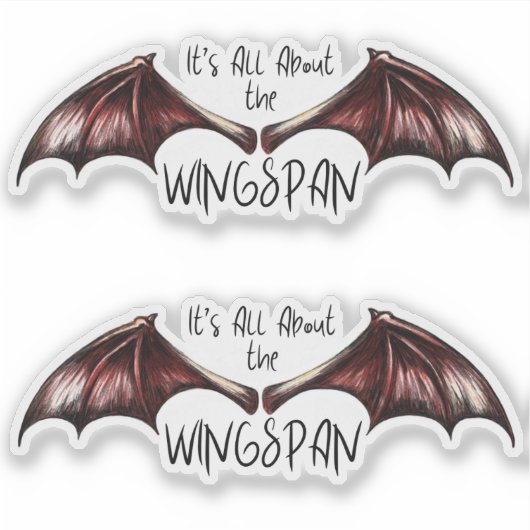 It's All About The Wingspan 2pack シール (正面)