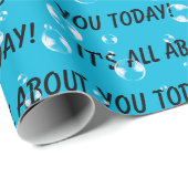 It's All About You文字とバブル ラッピングペーパー (ロールコーナー)