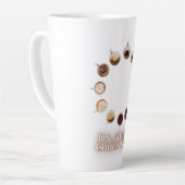 It's Always Coffee Time Clockデザイン-おもしろいコーヒー カフェラテマグ (左アングル)