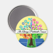 It's Always Pickleball Season - Four Seasons Tree マグネット (正面/裏面)