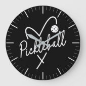 It's Always Pickleball Time Round Wall Clock ラージ壁時計 (正面)