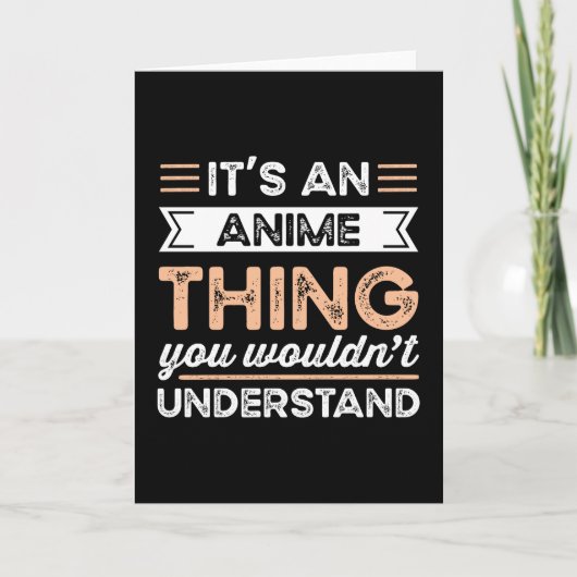 It's an Anime Thing Funny Manga Gift カード (正面)