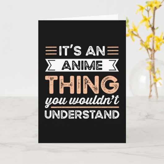 It's an Anime Thing Funny Manga Gift カード (黄色い花)