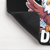 It's An Eagle Day Funny Cute Cartoon Animal Humor  マウスパッド (コーナー)