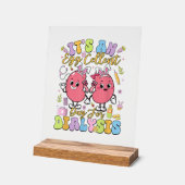 It's An Egg Cellent Day For Dialysis Easter Day T- アクリルサイン (傾斜)