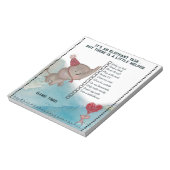 It's an Elephant Task- Kids Daily Checklist  ノートパッド (回転)