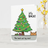 Its Back The Best Cat Toy Ever カード (黄色い花)