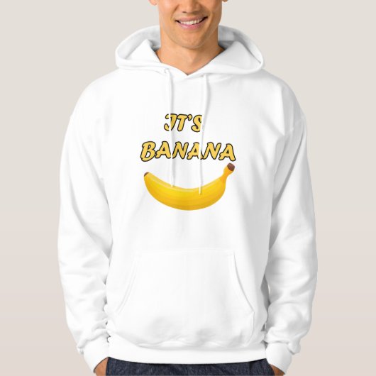 "It's Banana" - A Fun, Bold, and Trendy Hoodie パーカ (正面)