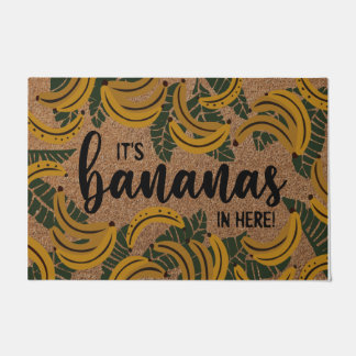 It's Bananas I'm Here Doormat, Funny Bananas Rug ドアマット