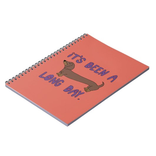 IT'S BEEN A LONG DAY DACHSHUND NOTEBOOK  ノートブック (左側)