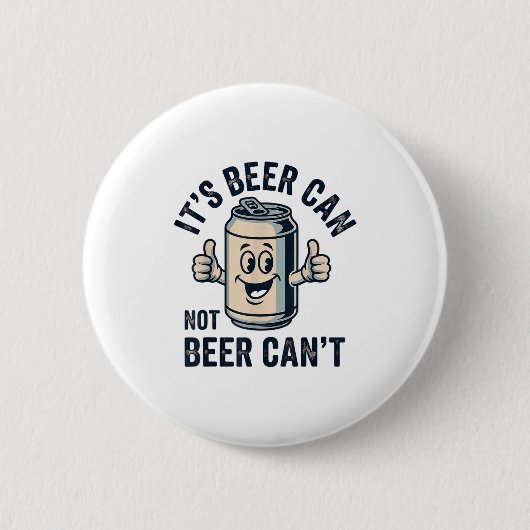Its Beer Can Not Beer  缶バッジ (正面)