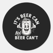 It's Beer Can Not Beer Can't ラウンドシール (正面)