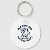It's Beer Can Not Beer Can't Funny Beer Brewing Dr キーホルダー (正面)