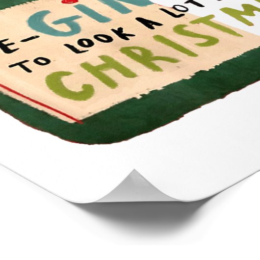 It's Beginning To Look A Lot Like Tails Funny Chri ポスター (角)