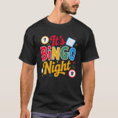 It's Bingo Night"– Colorful Bingo Tシャツ (正面)
