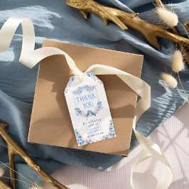 It's Boy Blueフローラクレストありがとう ギフトタグ