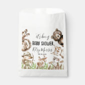 its boy Rustic Woodland Baby Shower Invite フェイバーバッグ (正面)