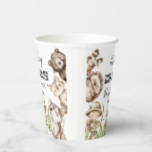 its boy Rustic Woodland Baby Shower Invite 紙コップ (右)