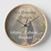 IT'S BREATHE O'CLOCK 🧡🪬💜 壁時計 (正面)