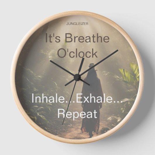 IT'S BREATHE O'CLOCK 🧡🪬💜 壁時計 (正面)