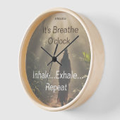 IT'S BREATHE O'CLOCK 🧡🪬💜 壁時計 (傾斜)