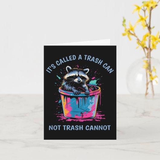 It's Called Trash Can Not Trash Cannot Funny Racco カード (黄色い花)
