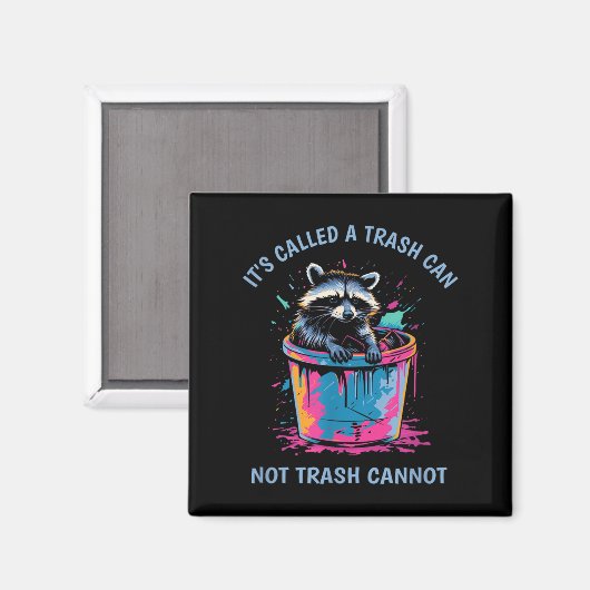 It's Called Trash Can Not Trash Cannot Funny Racco マグネット (正面/裏面)