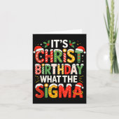 It's Christ Birthday Sigma Christian Christmas  カード (正面)