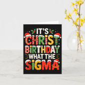 It's Christ Birthday Sigma Christian Christmas  カード (黄色い花)