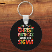 It's Christ Birthday Sigma Christian Christmas  キーホルダー (正面)
