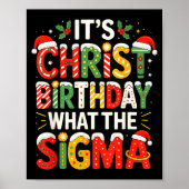 It's Christ Birthday Sigma Christian Christmas ポスター (正面)