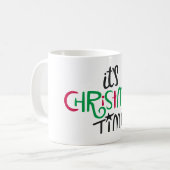 It's Christmas Time コーヒーマグカップ (正面左)