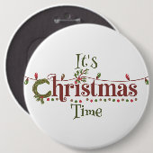 It's Christmas Time 缶バッジ (正面&裏面)