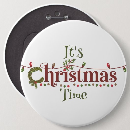 It's Christmas Time  缶バッジ (正面&裏面)