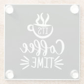 It's Coffee Time飲料用コースター ガラスコースター (裏面)