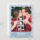 It's Cold Outside Boy Photo Winter Baby Shower 招待状 (裏面)