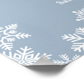 It's Cold Outside Boy Winter Baby Shower Welcome ポスター (角)